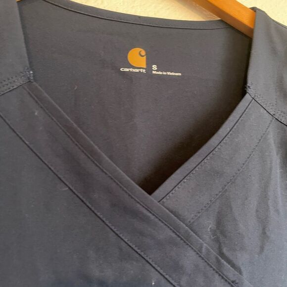 Carhartt Scrup Top V-Neck Short Sleeves Pockets - Picture 5 of 5